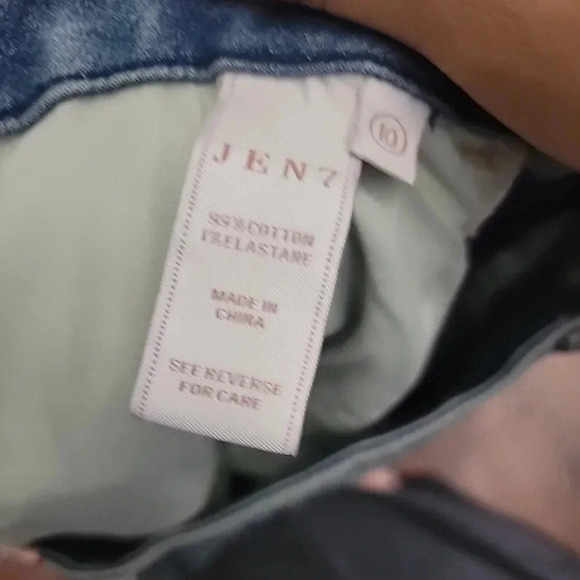 NWT Jen7 7 for All Mankind Ankle Skinny Jeans Sunrise Leopard Print Size 10 - Picture 6 of 7